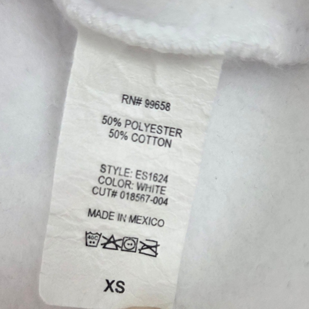 Casa Bonita Pullover Sweatshirt Womens XS White Yellow Red Crew Neck - Picture 11 of 11